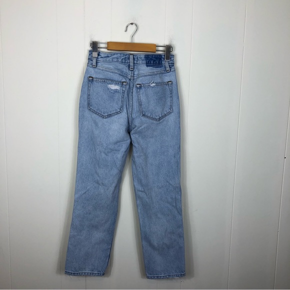 A&F Annie High Rise Ankle Straight Jeans Sz 00S - Picture 10 of 15